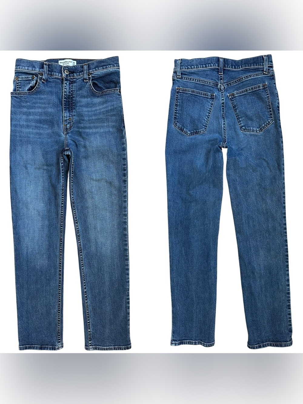 Abercrombie & Fitch Medium Wash The 90’s Straight Ultra High Rise Jeans Size 26R